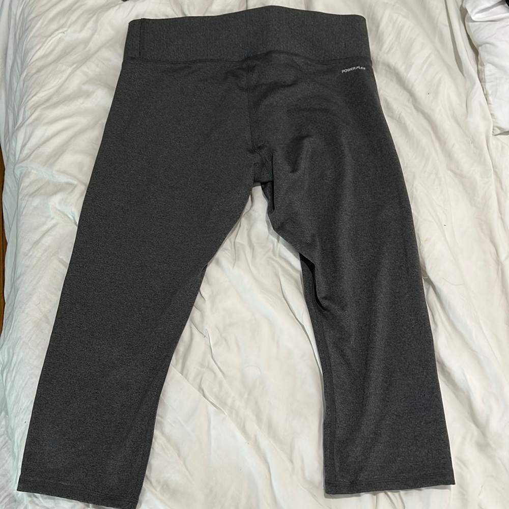 Champion Performance Powerflex Womens Crop Leggings Gray Size XL
